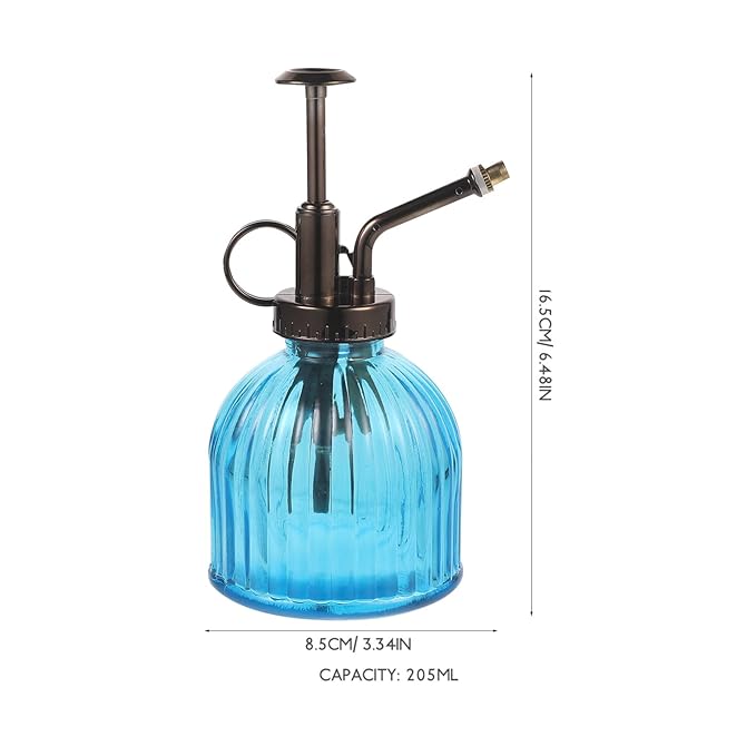 PartyKindom Vintage Glass Spray Bottle Continuous Mister Plant Mister for Garden Indoor
