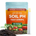 Soil pH Paper Test Kit – 50 Tester Strips (3.5-9 Range) – Use for Testing Garden Home Lawn Grass Vegetable Gardening Dirt Yard Compost Outdoor and Indoor Plants, Green