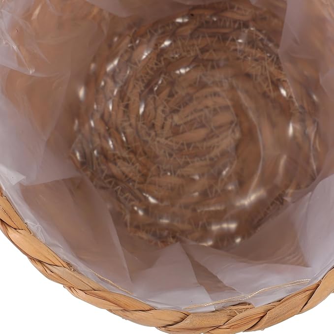 BESPORTBLE 2pcs Woven Rattan Flower Basket for Indoor Plants Decorative Plant Baskets Design Multi-Functional Storage