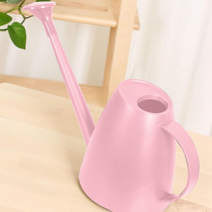 1/2 Gallon Watering Can Indoor Plants with Removable Sprinkler Head and Handle, Long Spout Plastic Watering Can for House Plants Bonsai Flower Garden Indoor