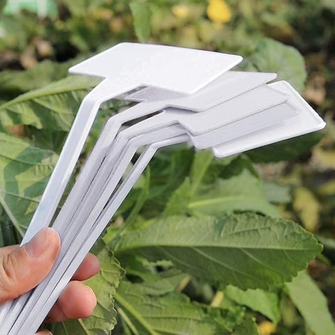 KINGLAKE GARDEN Outdoor Plastic Plant Labels 30 Pack 11.8 inch Outdoor Waterproof Sturdy Nursery Garden Markers,Plant Markers for Herbs,Flowers,Vegetable, Plant (30 Pack)