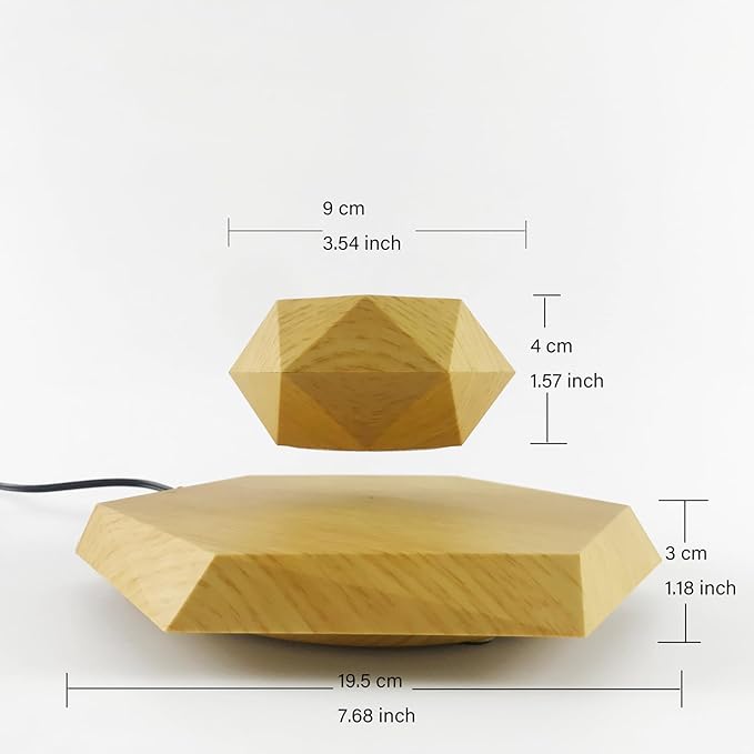 Magnetic Levitating Plant Pot Hexagon Floating Flower Pot Small Bonsai Planter for Succulent Nordic Style Home and Office Decoration