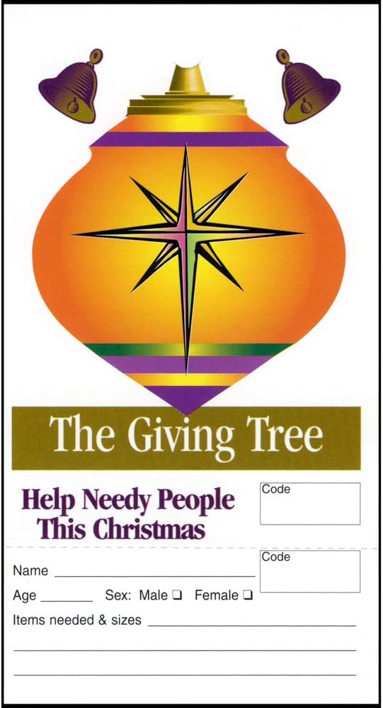 Organize a Meaningful Christmas Campaign with Christmas Giving Angel Tree Tags (Pack of 100)