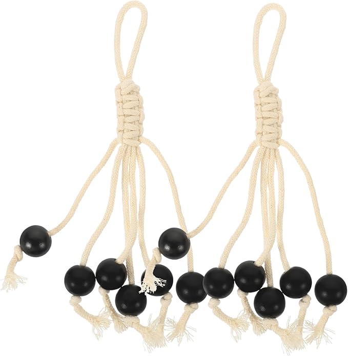 Cabilock Banana Hanging Rack Fresh Keeping Banana Stands Cotton Rope Holder Macrame Rope Storage