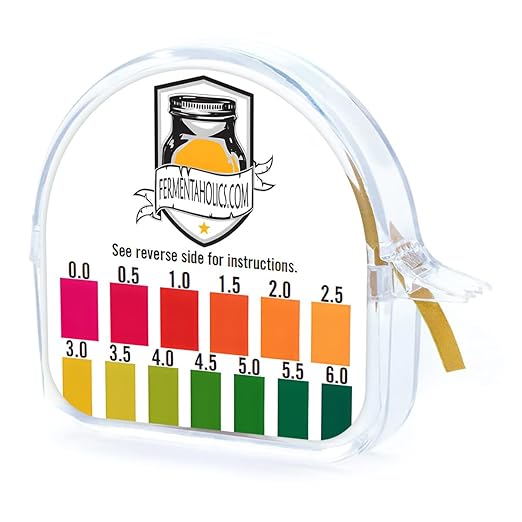 Fermentaholics Kombucha & Fermentation pH Test Strips – Instant Read pH Strips Dispenser for Brewing & Fermentation, pH Range 0–6 (pH Roll Dispenser)