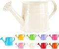 Metal Watering Can - 1L Vintage Sprinkling Can Plant Watering Can for Outdoor Indoor Plants, Tinplate Watering Kettle Gardening Tool, Galvanized Steel Watering Cans for Flowers (White)