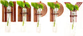 Happy Letter Wall Propagation Planters Test Tubes Wall Decor for Hanging Plants Clear Water Plant Vase Brown Wood Upletter Alphabet Functional Art Boho Set of 5