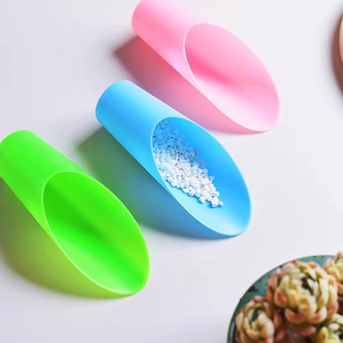 Bonsai Soil Scoop Plastic Succulent Soil Scoop Indoor Plants Little Small Potting Shovel Bucket Shovel for Garden Planting,9PCS