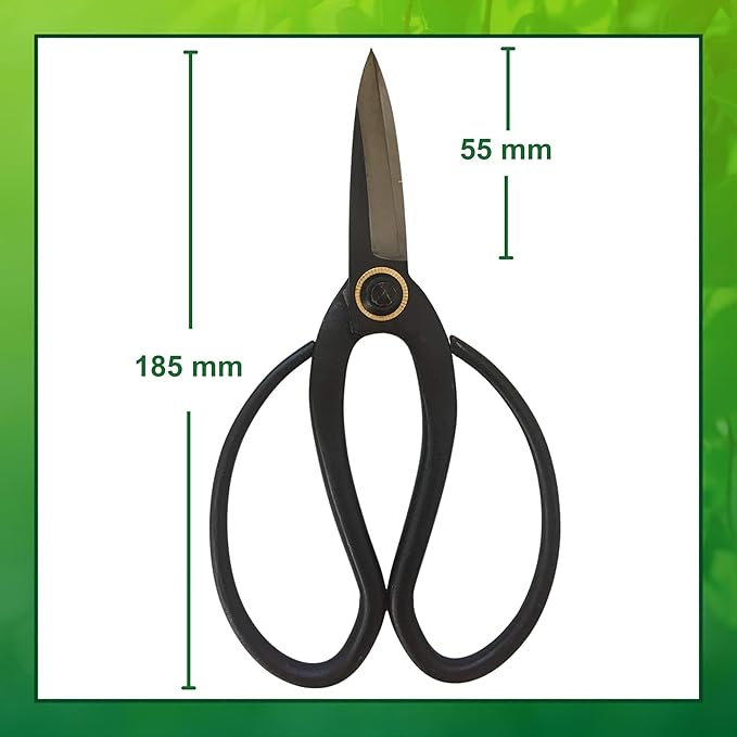 Garden Guru Bonsai Scissors - Traditional Butterfly Bonsai Pruner Shear for Precise Trimming Pruning and Deadheading of Flowers Plants, Japanese Bonsai Garden Tools (180mm 4 Pack)