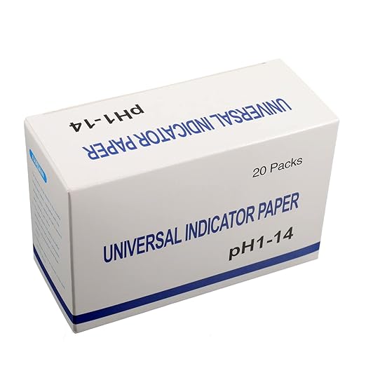 BOJACK 20 Pack 80 Strips (1600 Strips) pH 1-14 Test Paper Extensive Test Paper Litmus Test Paper 400 Strips pH Test for Water Soil Testing Pet Food pH Monitoring