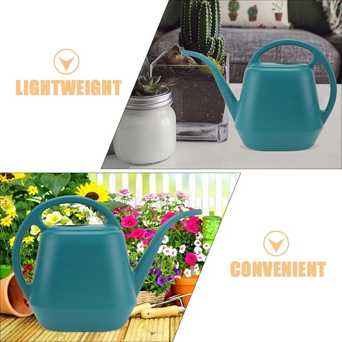 Long Spout Watering Can 2l Sprinkling Kettle for Indoor Outdoor Plants Succulent Gardening Water Pot in Dark Green