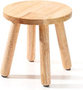 Wenqik 1 Pc Wooden Step Stools 10 Inch Stool Matched Sensory Table Multi Purpose Solid Chair Round Small Chairs Four Legged Sitting Stool for Classroom Bedroom Playroom