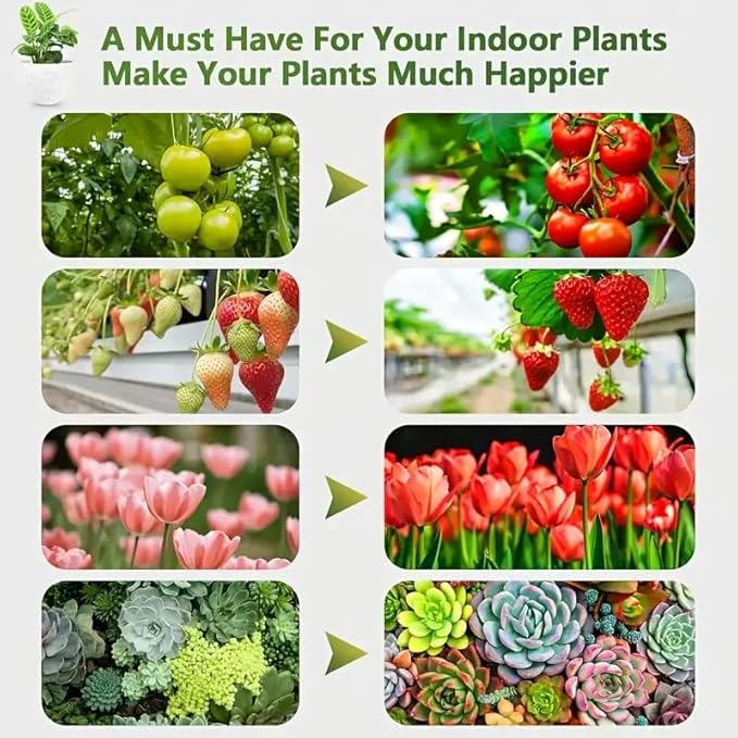 Grow Lights for Indoor Plants 2 Heads Full Spectrum, Flexible Gooseneck Clip On Plant Light 40 LEDs, 3/9/12H Auto Timer 3 Modes 10 Brightness Levels for Seed Starting, Flowers & Vegetables
