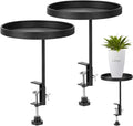 AQQHSAIN 2 Pcs Windowsill Clamp Tray Adjustable Metal Window Plant Shelves Stand Holder 7.9inch Window Planter Floating Shelves Windowsill Extension Tray for Indoor Plants Home Display Decor (Black)