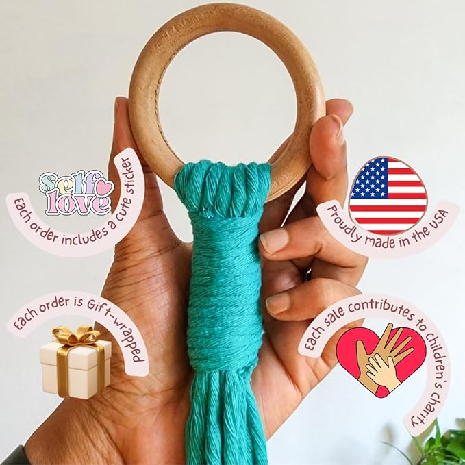 Macrame plant hanger 3ft beaded plant hanger for pots 4-8” for live plants indoor and outdoor decor hanging plant holder Boho décor Plant stand indoor Hanging planter for plant pots (Ocean Teal)