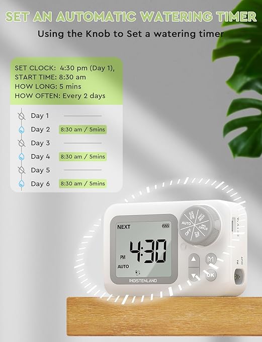 Automatic Watering System, 15 Potted Indoor Houseplants Support Plant Waterer, Vacation Plant Watering Devices, with Digital Programmable Water Timer