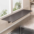 Window Sill Extender Plate, 23.6inch Carbon Steel Storage Shelf, Heavy Duty Countertop Extension Board with Magnetic Base for Kitchen Organization Storage (23.6x7.8in/60x20cm)