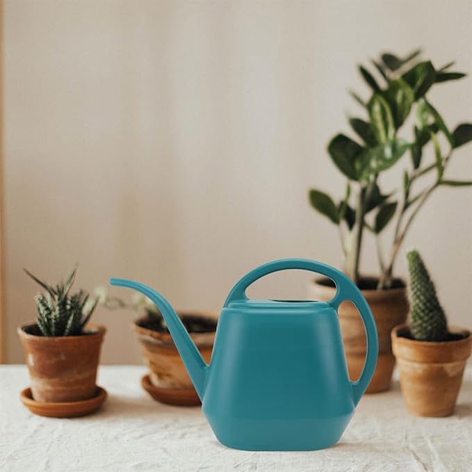 Long Spout Watering Can 2l Sprinkling Kettle for Indoor Outdoor Plants Succulent Gardening Water Pot in Dark Green