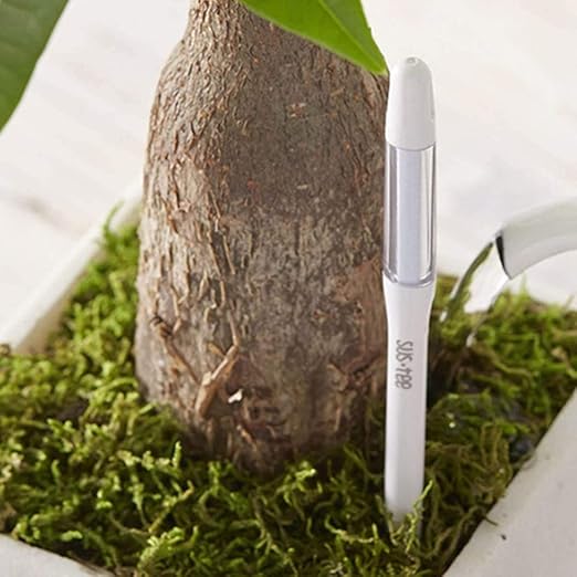 IPPINKA Sustee Aquameter, Set of 4, Plant Soil Moisture Sensor, (White, Medium)