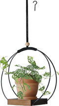 Hanging Planter - Plant Hanger Indoor Hanging Plant Holder for Window Wall Celling Decor (Brown, 1 Pack)