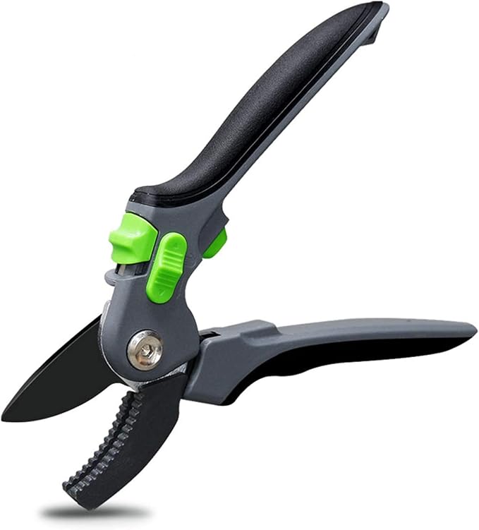 Garden Shears with Stainless Steel Blade, Precision Pruning Shears for Plants, Ergonomic Garden Clippers