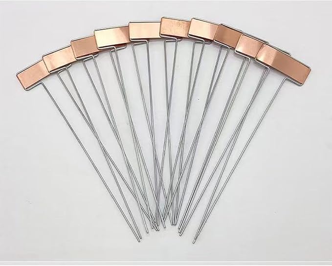 15Pcs Copper Plant Labels for Garden, Metal Plant Markers Nameplate, Plant Tags for Outdoor and Potted Plants(6IN)