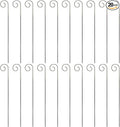 20Pcs Silver Stainless Steel Plant Label Hooks, Hanger Gardens Stake, Garden Markers Stake Plant Label Holder,Rustproof Deformed Garden Plant Sign Hooks Hanging Rods, Outdoor Hanging Brackets(20cm)