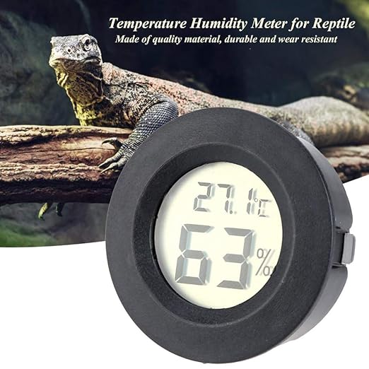 6-Pack Mini Hygrometer Thermometer Digital LCD Monitor Indoor/Outdoor Humidity Meter Gauge Temperature for Humidifiers Greenhouse Reptile Fahrenheit(℉)/ Celsius(℃)