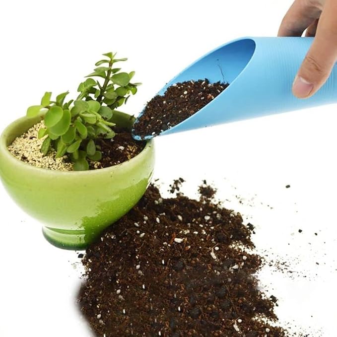 Black Bonsai Soil Scoops- Potting Scoopers Bucket Shovel- Potting Scoopers Bucket Soil Scoop ShovelPlastic Garden Soil Scoops -Bonsai, Potting, Cultivation, Weeding,Planting