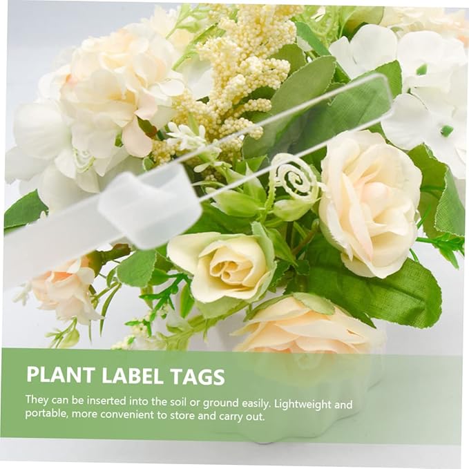 CANIGHT 72pcs Acrylic Plant Labels Durable Garden Markers for Flower Pots Succulents and Gardens Easy to Insert Lightweight and Portable for Home Gardening