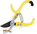 Pruning Shears for Gardening,Lightweight Plant Shears,Q-Shaped Garden Scissors for Cutting Flowers，Pruners for Tree Trimming,Indoor Plant Scissors for Women (Yellow)