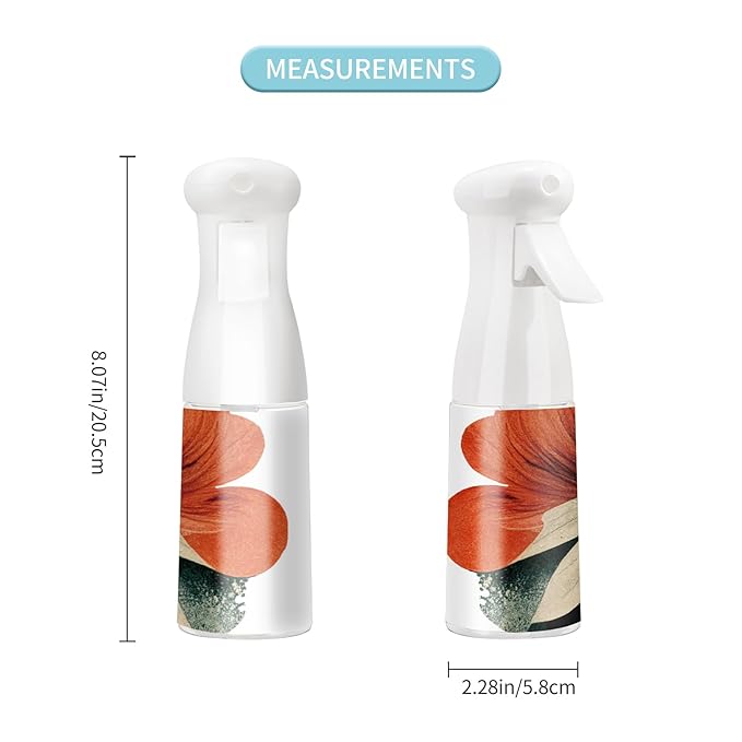 Hair Spray Bottle,Continuous Water Mister Empty Spray for Hairstyling, Cleaning, Plants, Misting and Skin Care