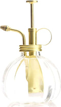 Plant Mister- Clear Color Glass Bottle & Brass Sprayer (Matt Gold)