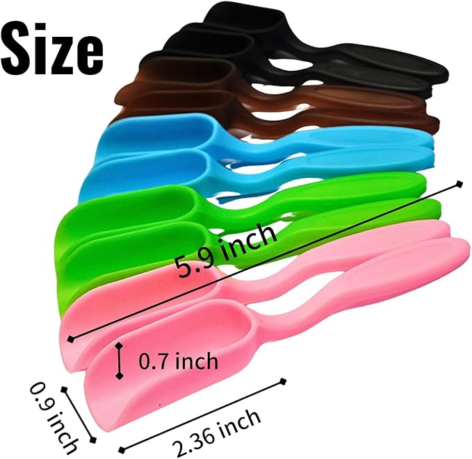 10Pcs Yueeer Mini Shovel,Plastic Mini Gardening Shovel Spoons Soil Scoops,Succulent Sand Scoops/Coffee Beans，Small Mini Potting Scoop Plant Flower Cultivation Digging Transplanting Tools (5-Colors)