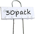 Plant Labels Metal Garden Plant Markers Plant Marking Plant Labeling Weatherproof Garden Stake Tag Plant Tags with Pen for Seedling Nursery Flower Herb Vegetable Greenhouse(30 Pack) (White)
