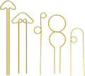 5PCS Gold Metal Trellis for Potted Plants, Plant Support Stake for Climbing Plants Indoor, Small Plant Support for Garden Indoor Houseplant, Flower Orchids Monstera Hoya Pothos Philodendron