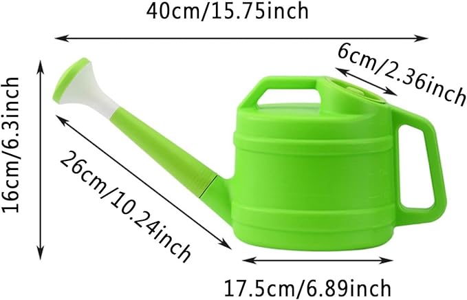Watering Can for Plants with Sprinkler Head, Detachable Watering Can for House Plant Garden Flower, 2.5L Large Capacity Water Can Plastic Pot, Long Spout for Indoor Outdoor, 1/2 Gallon (Blue)