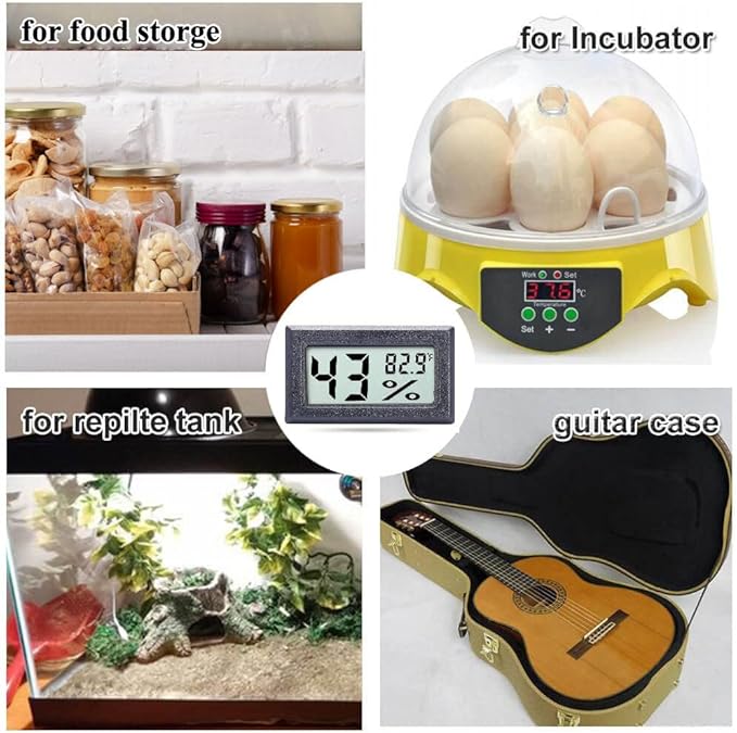 Goabroa Mini Hygrometer Thermometer Digital Indoor Humidity Gauge Monitor with Temperature Meter Sensor Fahrenheit (℉)