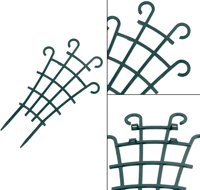 UWIOFF Trellis for Potted Plants, Stackable Small Indoor Plant Trellis for Climbing Plants Outdoor for Vine Ivy Hoya Houseplants Flower Plant Support, 4 Pack