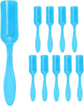 M METERXITY 10-Pack Mini Gardening Shovel Spoons, Plastic Garden Soil Scoops for Cultivation Digging Transplanting/Flower Planting/Plant Succulent, Colorful Small Gardening Tools [Blue]