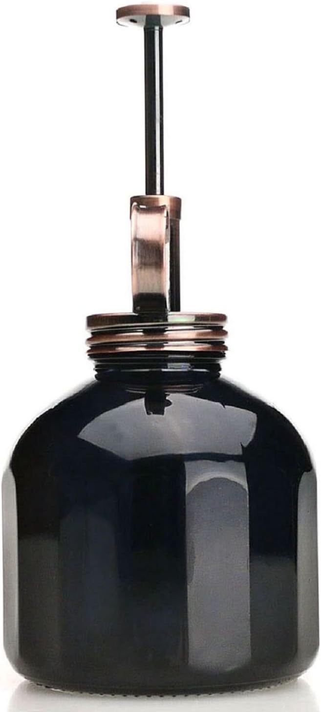 Plant Mister- Black Glass Bottle & Brass Sprayer (Antique Copper)