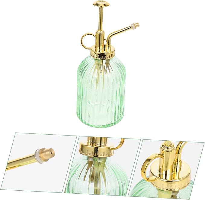 Vintage Glass Plant Mister Spray Bottle 350ml Capacity for Indoor and Garden Use Elegant Watering Pot Fine Mist Nozzle for Succulent and Houseplant Care