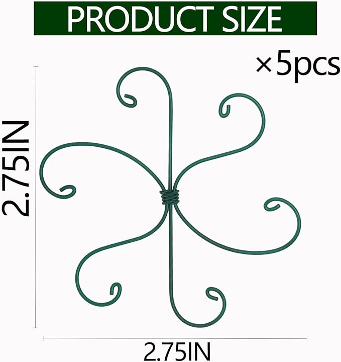 Yohsnor Monstera Plant Stem Support - Set of 5 Sturdy Indoor Support Sticks for Monstera & Climbing Plants - Essential Growth Stabilizers for Leaf Support - Easy-to-Use Gardening Accessories