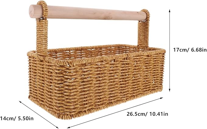 Alipis Bread Baskets for Kitchen Large Woven Storage Basket Rustic Hand Woven