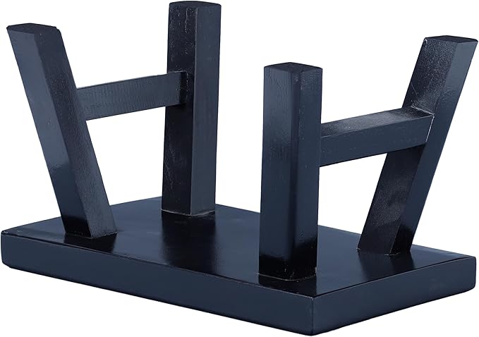 Wooden Step Stool fo Kids Handcrafted Solid Wood Stool with Chamfered Edges, 11" L x 7" H x 7.10" W - Multi-Functional Footrest, Small Step Stool with Anti-Slip Caps - Durable and Sturdy