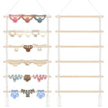 SNOWSTAR Macrame Hair Claw Clip Organizer,Hanging Hair Clip Holder and Storage for Women Girls,Claw Clip Hanger Home Decor for Wall,Door,Closet