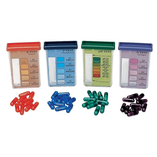 Rapitest Soil Test Kit, 10 Tests Each for Ph, Nitrogen, Phosphorus and Potash