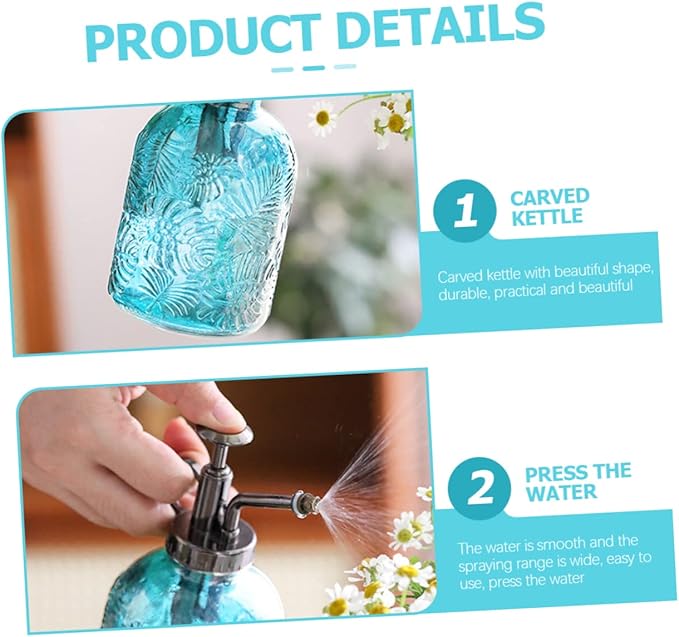 LIOOBO Vintage Style Plant Mister Watering Can Succulent Spray Bottle Rich Spraying Output