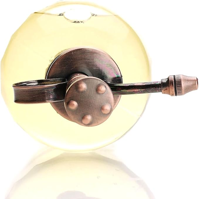 Plant Mister- Amber Glass Bottle & Brass Sprayer (Antique Copper)