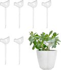 jabrand 6pcs Self Watering Planter Insert Bird Shape, Clear Plant Watering Globes Spike Devices for Indoor Outdoor Plants, Gift for Plant Lovers